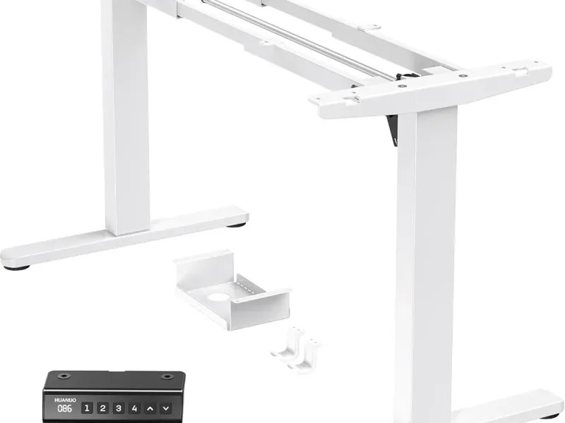 HUANUO Bureau assis-debout électrique, cadre réglable