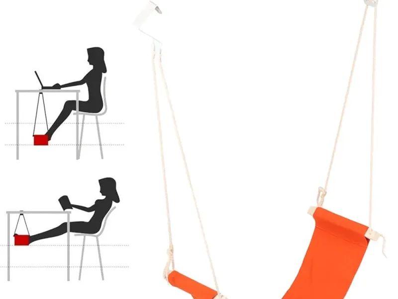 Repose-pieds de bureau réglable, hamac respirant