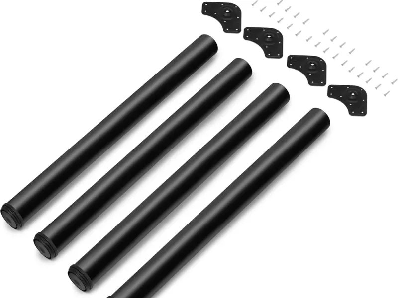 Emuca Pieds de table réglables Ø60 x 710 mm — set de 4