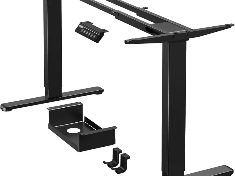ErGear Pied de bureau assis-debout électrique, 2 moteurs