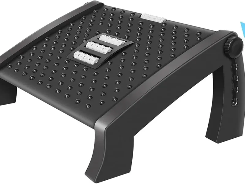 Repose-pieds massant ergonomique, 6 hauteurs réglables