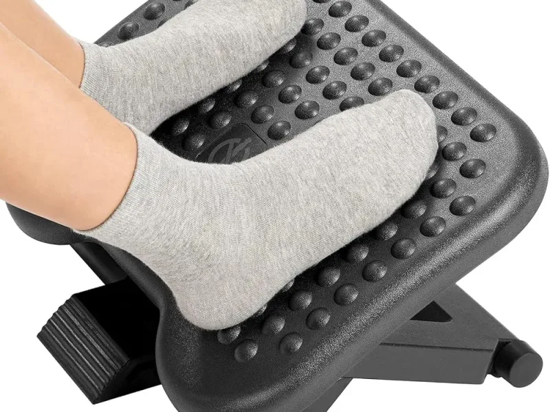 HUANUO Repose-pieds réglable en hauteur et angle, antidérapant